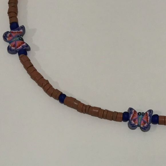 Bohemian Butterfly🦋🦋🦋Beaded Artisan Necklace - Picture 3 of 9
